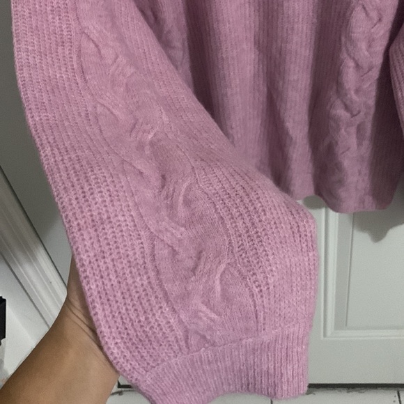 Wool blend Pink crew neck sweater - Picture 4 of 8